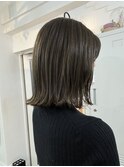 ブリーチなし　オリーブベージュ