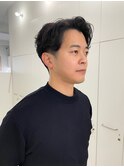 メンズかきあげパーマ