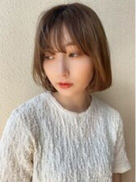 フラミューム 二子玉川(flammeum) エアリーボブ×シアーブラウン【二子玉川】