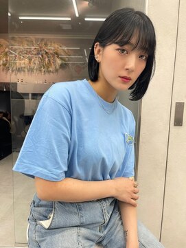 ロンド マーレ 天神大名店(Lond mare) 韓国ヘア レイヤーカット 顔周りカット 前髪カット レイヤー