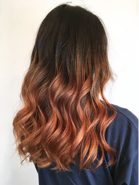 ヘアーラブジュエル(Hair Love JEWEL) オレンジブラウンカラーで紅葉グラデーション！20代30代40代50代