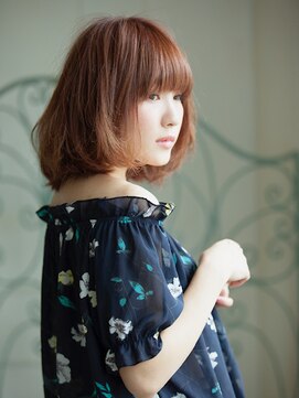 ロルド(Rold) オン眉シースルーバングくせ毛風ウェットヘア20代30代40代