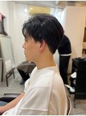 MEN'SHAIRアッシュブラックベリーショート