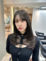 ヴィオットバイサロン(Viot by Salon)&nbsp;前髪あり髪質改善姫カットセミディカールシアーカラー縮毛矯正