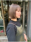ミルクティーベージュボブ/ベージュボブ/ハイトーンボブ