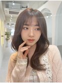 髪質改善＊韓国風レイヤーセミロング＊美髪【Zina S札幌】