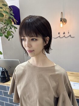 カイ(kai)の写真/“大人のショートカット”はお任せください♪自宅でも忙しい朝のセットがしやすいスタイルが叶う。