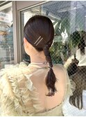 【qumu 横浜】タイトローポニー×お呼ばれヘアセット