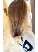 インナーカラー×ハイトーンベージュ