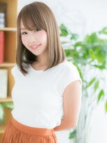 レアワンハナレ センター北美容院(lea/1 HANARE)&nbsp;センター北/髪質改善/美髪☆斜めバング×ハイトーンカラー!g