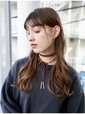 オン眉/細めハイライト/ゆるカール/レイヤーカット/表参道