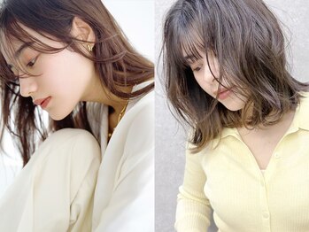 ケーツー エム 京都ラクエ(k-two emu)の写真/透明感のある白髪染めで上品な大人女性を演出[レイヤーカット/顔周り/前髪カット/髪質改善トリートメント]
