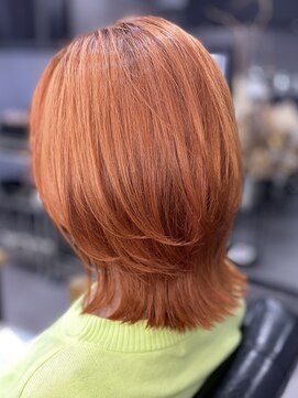 ウェイビー 桜木町店(WAVY) 【ブリーチあり】オレンジカラー