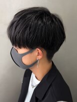 黒髪マッシュナチュラルマッシュメンズヘア韓国ツーブロック