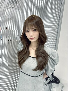 ハピネス 梅田茶屋町店(HAPPINESS) 韓国ヘア/レイヤーカット/髪質改善/顔周りカット/ベージュ