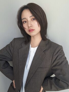 トリッカ 銀座(tricca) 外はねボブ/くびれミディ/顔まわりレイヤー/艶カラー