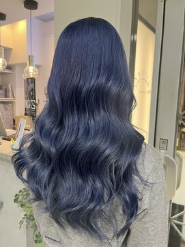 サニー 西中島店(sunny.) パープルブルー /暗めカラー/デザインカラー