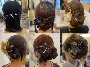 カーサ 祇園(CASA)の写真/【ヘアセット¥1500~】着物ヘア/入学式/卒業式etc…様々なイベントでご愛用者多数♪再現性&もちの良さ◎