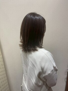 アクセ レイヤーボブ＊外ハネ＊ミルクティーベージュ＊20代30代