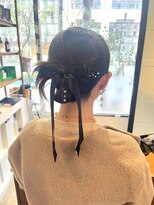 セブンベルベット(7 Velvet)&nbsp;カチモリ／おだんごアレンジ／結婚式ヘアセット／KAORI　SHINJYO