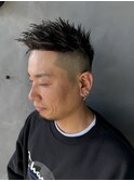 フェードカット＆ホワイトメッシュ