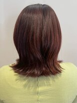 オレンジペコ(orange peco)&nbsp;外ハネミディ ブラウンカラー 髪質改善トリートメント 30代 美髪