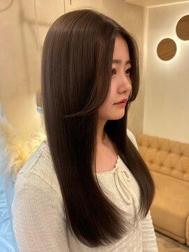 LUVISM 栄店/名古屋/ダブルカラー/ブリーチ/顔周りレイヤー/学割【5月1日OPEN(予定)】 ショコラカラー/ショコラベージュ/ダブルカラー/yuira