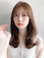 リヤン 表参道(lyann) アンブレラカラーくせ毛風カール前髪ワンカール結べるボブ