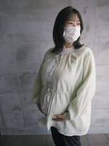 アンディ ニジュウサンド クリエイション(and D 23℃ creation)&nbsp;切りっぱなし/顔周りレイヤー/khaki