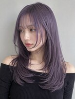 プライズ 表参道原宿店(prize)&nbsp;ブリーチダブルカラーラベンダーカラーレイヤーカット原宿学割