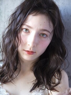 ノラジャーニー(NORA Journey) 【NORA Journey】グレージュカラーのアンニュイくせ毛風ウェーブ