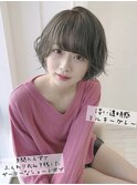 淡く透き通るミルキーグレー&ショートボブ♪　【表参道/原宿】