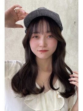 ロンドアヴァントゥス 池袋(Lond aventus) 韓国ミディアムヘア、ショコラベージュ