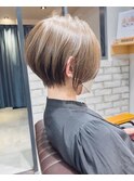 絶壁解消×くびれ×30代40代50代×前髪長め大人ショートボブ永