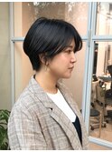 暗めカラー/ショート/前髪/レイヤー/髪質改善/縮毛矯正/横浜