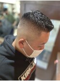 【HOMME HAIR 稲田】 アップバング フェード スタイル