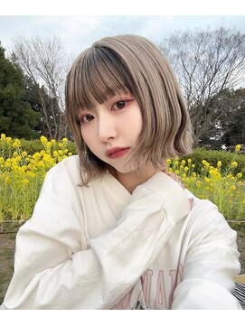 ロンドヴァリー 渋谷店(Lond vallee) アンブレラカラーホワイトベージュ！