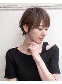 大人可愛いくびれショート20代30代40代ハイライトショート