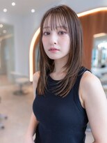 レイヤーカット/シルキーベージュ/小顔/前髪/大人かわいい
