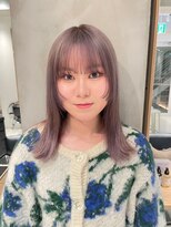 ガリカ シーム(Gallica/SEAM)&nbsp;【川辺晴加】ハイトーンピンクベージュ/顔周りウルフ