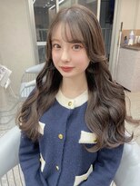 ラルムバイシー 新宿(LARME by Sea)&nbsp;ブリーチなし　ミルクティーベージュ/韓国ヘア/コテ巻き【Kaya】