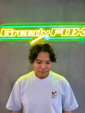 グリーディーフォックス 代々木(Greedy FOX) 波巻き/ハイライト/マッシュパーマ/ウルフ[シェービング]