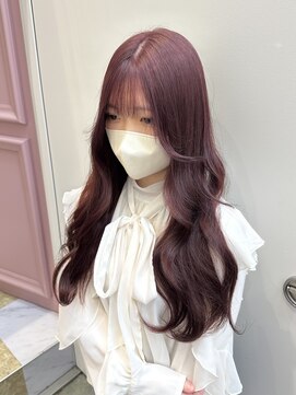 リー 梅田(Lee) ダブルカラー/ケアブリーチ/モテ/愛されピンク/ピンクラベンダー