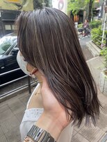 エトラ 渋谷店(etora)&nbsp;ナチュラルハイライト　グレージュ