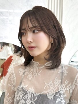 アマトウキョウ アユンチェ(AMA TOKYO×AYUNCHE) 韓国ヘア 2wayバング レイヤーカット くびれヘア 顔周り/