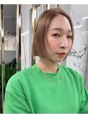 ハイトーンボブ/グレージュ
