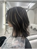 コントラスト極ハイライト☆グレーベージュ☆20代30代40代