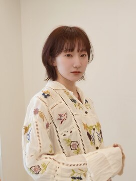 ディッセンバー 伊勢崎(December) 切りっぱなしボブ/ミニボブ/丸くないボブ/ヘーゼルベージュ