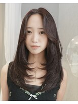クム(kumu) 20代30代◎小顔レイヤーカットロング×韓国風くびれヘア