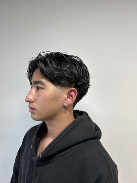 men'sテーパーフェードラフカール